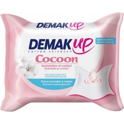 Demak Up Cocoon Hydratation et Confort Peaux Normales à Mixtes x25 Lingettes