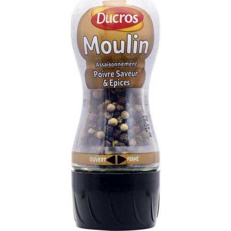 Ducros Moulin Assaisonnement Poivre Saveur & Épices 30g