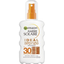Garnier Ambre Solaire Ideal Bronze Spray Protecteur FPS 30 Révélateur de Bronzage 200ml