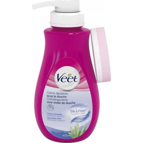 Veet Crème Dépilatoire Sous la Douche Peaux Sensibles 400ml