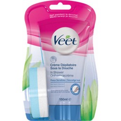 Veet Crème Dépilatoire Sous la Douche Peaux Sensibles 150ml