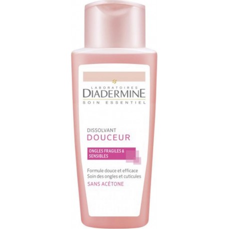 DIADERMINE Dissolvant Douceur Ongles Frailes & Sensibles Sans Acétone 125ml
