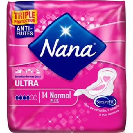 Nana Serviettes Hygiéniques Ultra Normal Plus x14