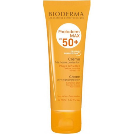 BIODERMA Photoderm Max SPF 50+ Crème Très Haute Protection Peaux Sensibles 40ml