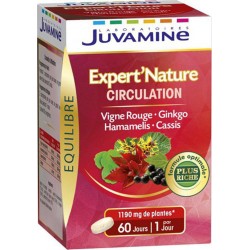 Juvamine Équilibre Expert’Nature Circulation Vigne Rouge GinKgo Hamamelis Cassis