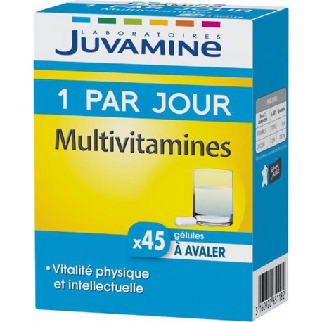 Juvamine 1 Par Jour Multivitamines Vitalité Physique et Intellectuelle