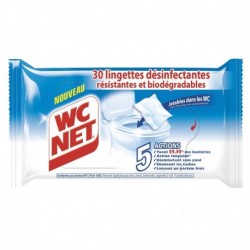 WC Net 30 Lingettes Désinfectantes (lot de 3 paquets soit 120 lingettes)