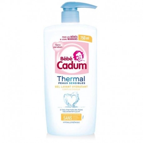 Cadum Bébé Thermal Peaux Sensibles 750ml (lot de 3)