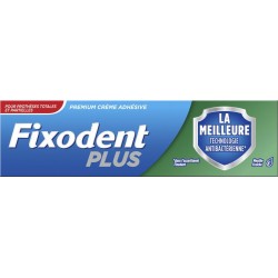 Fixodent Plus La Meilleure Technologie Antibactérienne Goût Menthe Fraîche 40g (lot de 3)