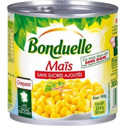 Bonduelle Maïs Grains Sans Sucres Ajoutés 300g (lot de 10)