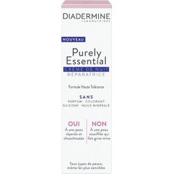 DIADERMINE Purely Essential Crème de Nuit Réparatrice Formule Haute Tolérance 40ml (lot de 2)