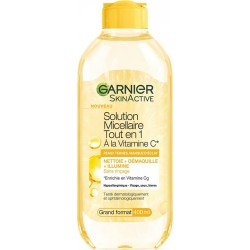 GARNIER Eau micellaire démaquillante skin active à la vitamine C 400ml