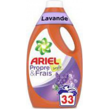 Ariel Simply Lessive liquide Lavande 33&nbsp;lavages
