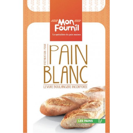 Mon Fournil Préparation pour Pain Blanc Levure Boulangère Incorporée 1Kg (lot de 6)