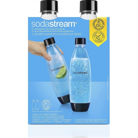SODASTREAM pack 2 bouteilles 1L lave vaisselle Fuse
