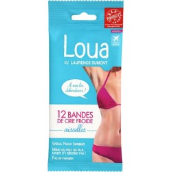 LAURENCE DUMONT Loua Bandes de Cire Froides Aisselles Spécial Peaux Sensibles x12 (lot de 3)
