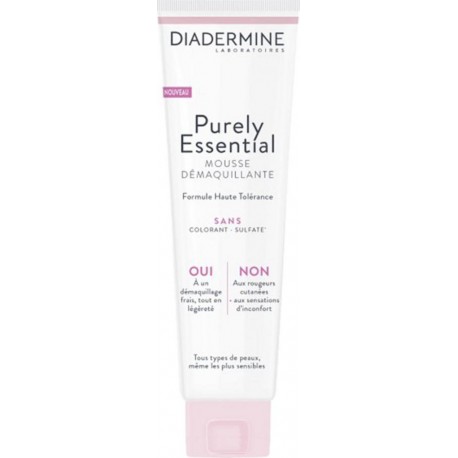 DIADERMINE Purely Essential Mousse Démaquillante Formule Haute Tolérance 150ml (lot de 3)