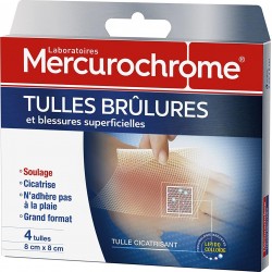 Mercurochrome Tulles brûlures