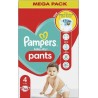 Pampers baby dry pants couches culottes mega pack T4 9-15Kg x86 couches