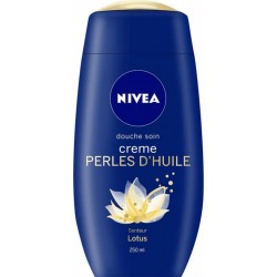 Nivea Douche Soin Crème Perles d’Huile Senteur Lotus 250ml (lot de 6)