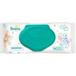 Pampers Lingettes Sensitive pour Bébé x56 (lot de 6 soit 336 lingettes)