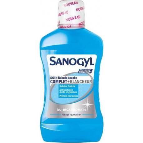 Sanogyl Bain De Bouche Complet Et Blancheur Bicarbonate 500ml (lot de 3)