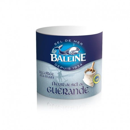 La Baleine Fleur de Sel de Guérande Récoltée à la Main 125g (lot de 4)