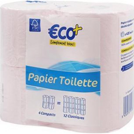 Papier toilette Eco+ x4