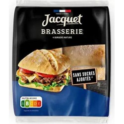 Jacquet Pain Brasserie création Nature x4 330g