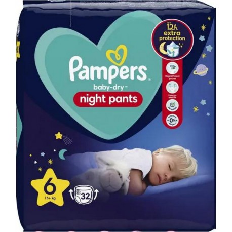 PAMPERS BABY DRY NIGHT T6 X32