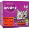 WHISKAS Sachets repas pâtée en sauce à la viande pour chat 24x85g 2.04Kg