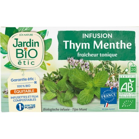 Jardin Bio INFUSION THYM MENTHE 30g
