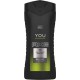 Axe Gel Douche Homme XL You Cool Vetiver and Amber Scent 400ml (lot de 3)