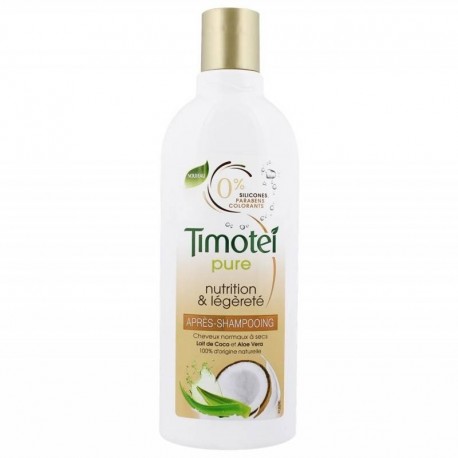 Timotei Après-Shampooing Nutrition et Légèreté 300ml (lot de 4)