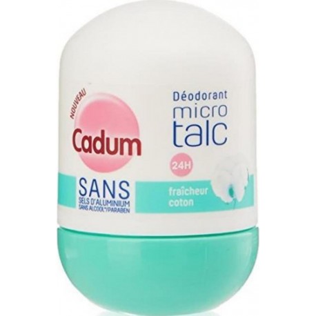 Cadum Déodorant Atomiseur Micro Talc Fraîcheur Coton 50ml (lot de 3)