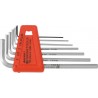 PB Swiss Tools Jeu de clés mâles coudées 6 pans chromées, Nombre de tournevis: 7 210.H-4