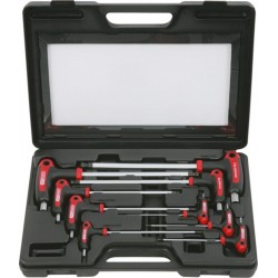 KS Tools Jeu de clés mâles 6 pans ERGOTORQUEplus à poignée en T, 9 pièces 151,815