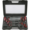 KS Tools Jeu de clés mâles 6 pans ERGOTORQUEplus à poignée en T, 9 pièces 151,815